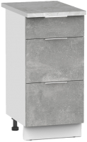 Шкаф-стол кухонный Интермебель Микс Топ ШСР 850-23-300 (бетон/мрамор лацио светлый) - 