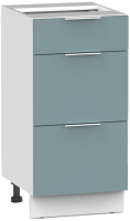 Шкаф-стол кухонный Интермебель Микс Топ ШСР 850-23-400 без столешницы (сумеречный голубой) - 
