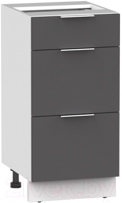 Шкаф-стол кухонный Интермебель Микс Топ ШСР 850-23-400 без столешницы (графит серый)