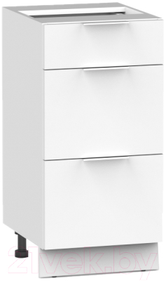 Шкаф-стол кухонный Интермебель Микс Топ ШСР 850-23-400 без столешницы (белый премиум)