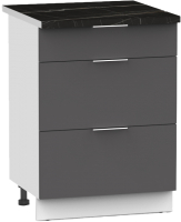 Шкаф-стол кухонный Интермебель Микс Топ ШСР 850-23-500 (графит серый/тунис) - 