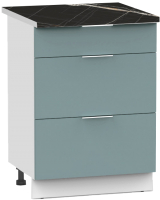 Шкаф-стол кухонный Интермебель Микс Топ ШСР 850-23-500 (сумеречный голубой/тунис) - 