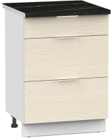 Шкаф-стол кухонный Интермебель Микс Топ ШСР 850-23-500 (вудлайн кремовый/тунис) - 
