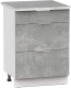 Шкаф-стол кухонный Интермебель Микс Топ ШСР 850-23-500 (бетон/мрамор лацио светлый) - 