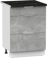 Шкаф-стол кухонный Интермебель Микс Топ ШСР 850-23-500 (бетон/тунис) - 