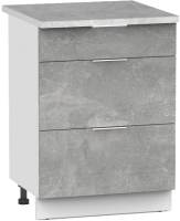 Шкаф-стол кухонный Интермебель Микс Топ ШСР 850-23-500 (бетон/венато) - 