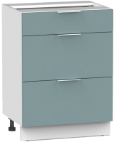 Шкаф-стол кухонный Интермебель Микс Топ ШСР 850-23-500 без столешницы (сумеречный голубой) - 
