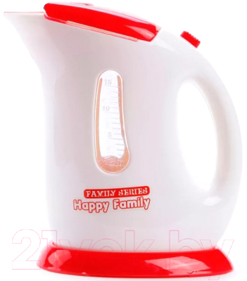 Чайник игрушечный Наша игрушка Счастливая семья / LS820K24 (красный/белый)