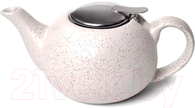 Заварочный чайник Fissman 9341 (белый песочный)