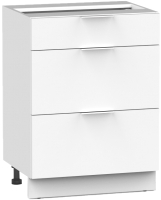 Шкаф-стол кухонный Интермебель Микс Топ ШСР 850-23-600 без столешницы (белый премиум) - 