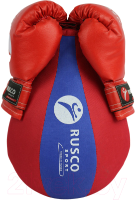 Набор для бокса детский RuscoSport 4oz (красный/синий)