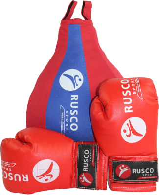Набор для бокса детский RuscoSport 4oz (красный/синий)