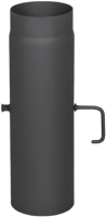 Шибер для дымохода КПД 500мм 2мм 120 (черный) - 