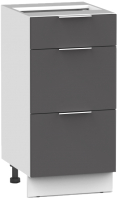 Шкаф-стол кухонный Интермебель Микс Топ ШСР 850-23-300 без столешницы (графит серый) - 