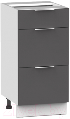 Шкаф-стол кухонный Интермебель Микс Топ ШСР 850-23-300 без столешницы (графит серый)