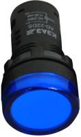 Лампа сигнальная КЭАЗ AD22DS(LED) Матрица 22мм 230В / 238571 (синий) - 