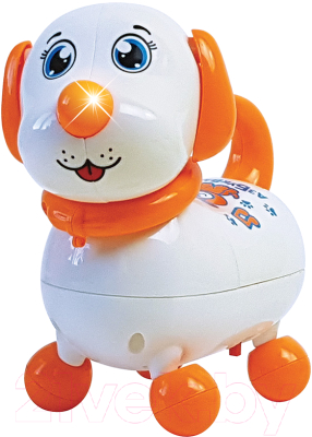 Интерактивная игрушка Азбукварик Говорящий щенок / 2989 (белый)