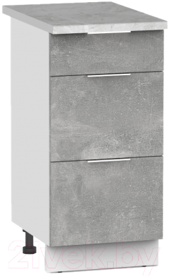 Шкаф-стол кухонный Интермебель Микс Топ ШСР 850-23-300 (бетон/венато)