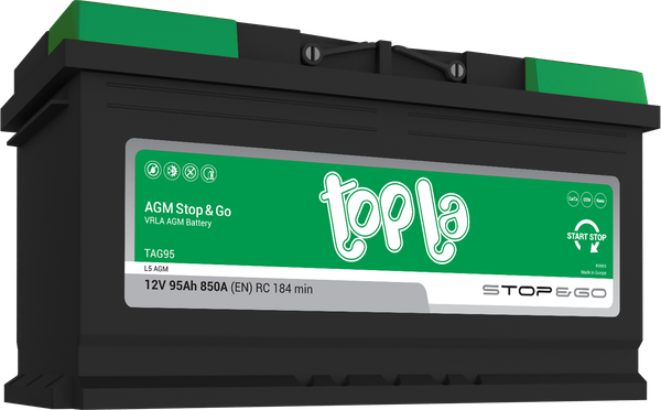 Автомобильный аккумулятор Topla AGM R+ / 114090 (95 А/ч)
