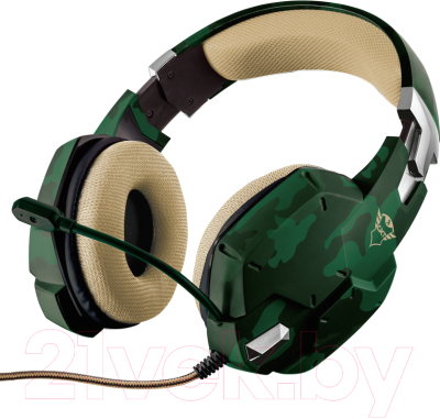 Наушники-гарнитура Trust GXT 322C Carus Gaming Headset Jungle Camo / 20865