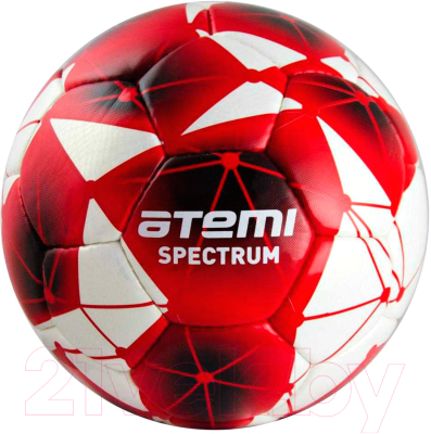 Футбольный мяч Atemi Spectrum PU (размер 3, белый/красный)
