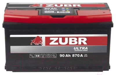 Автомобильный аккумулятор Zubr Ultra L+ (90 А/ч)