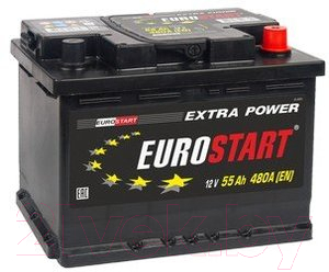 

Автомобильный аккумулятор Eurostart, Extra Power L+