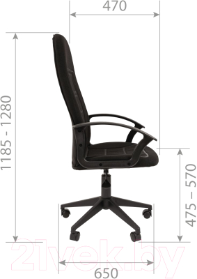 Кресло офисное Chairman Стандарт СТ-27 (С-3 черный)