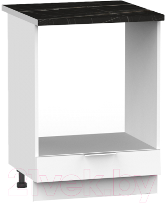 Шкаф под духовку Интермебель Микс Топ ШСРГ 850-33-600 (белый премиум/тунис)