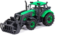 Погрузчик игрушечный Полесье Прогресс Сельскохозяйственный / 94599 (инерционный, зеленый) - 