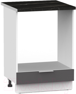 Шкаф под духовку Интермебель Микс Топ ШСРГ 850-33-600 (графит серый/тунис)
