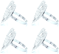 Кольцо для салфеток Arya Heart / 8680943222732 (4шт, серебряный) - 