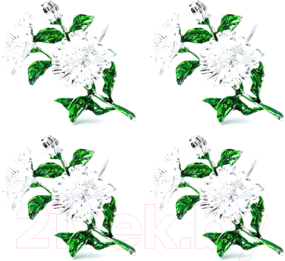 Кольцо для салфеток Arya Neroli / 8680943222701 (4шт, белый/зеленый)