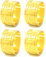 Кольцо для салфеток Arya Red Amber / 8680943222794 (4шт, золото) - 