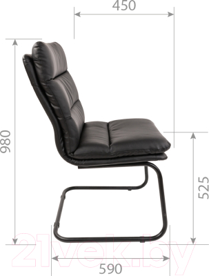 Кресло офисное Chairman 919V (экопремиум черный)
