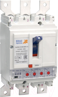 Комплект расширителей полюсов для выключателя автоматического КЭАЗ OptiMat D100..250 УХЛ3 / 255857 (3шт)