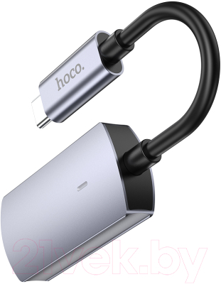 Кабель/переходник Hoco UA20 Type-C - HDMI (металлик)