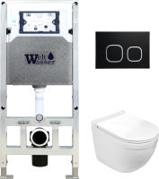 

Унитаз подвесной с инсталляцией WeltWasser, Amberg 506 ST+Heimbach 004 GL-WT+ Amberg RD-BL