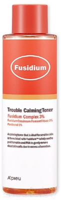 Тонер для лица A'Pieu Fusidium Trouble Calming Toner (210мл)