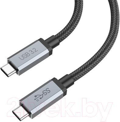 Кабель Hoco US06 USB3.2 Type-C HD (1м, черный)