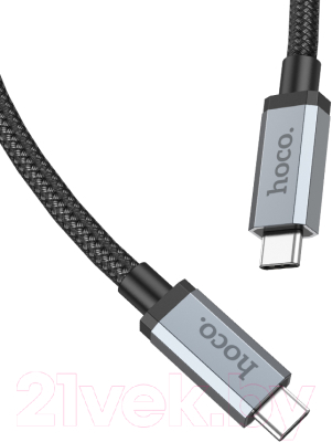 Кабель Hoco US06 USB3.2 Type-C HD (1м, черный)