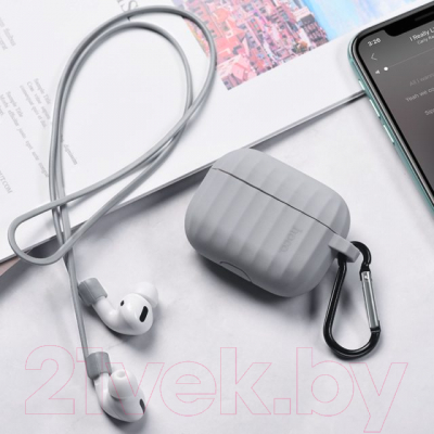 Чехол для наушников Hoco WB20 для AirPods Pro (серый)