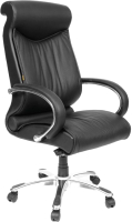 Кресло офисное Chairman 420 N (кожа, черный) - 