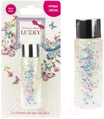 Изображение товара Гель-блестки детский Lukky Для лица и волос / Т20257 (белый)
