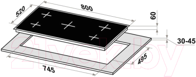 Изображение товара Индукционная варочная панель Maunfeld CVI804SFBK