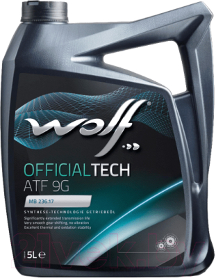 Трансмиссионное масло WOLF OfficialTech ATF 9G / 3017/5 (5л)