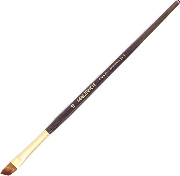 Кисть для рисования Малевичъ Claude №10 / 754210 (скошенная)