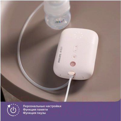 Молокоотсос электрический Philips AVENT Premium Natural Motion / SCF391/11 (розовый)