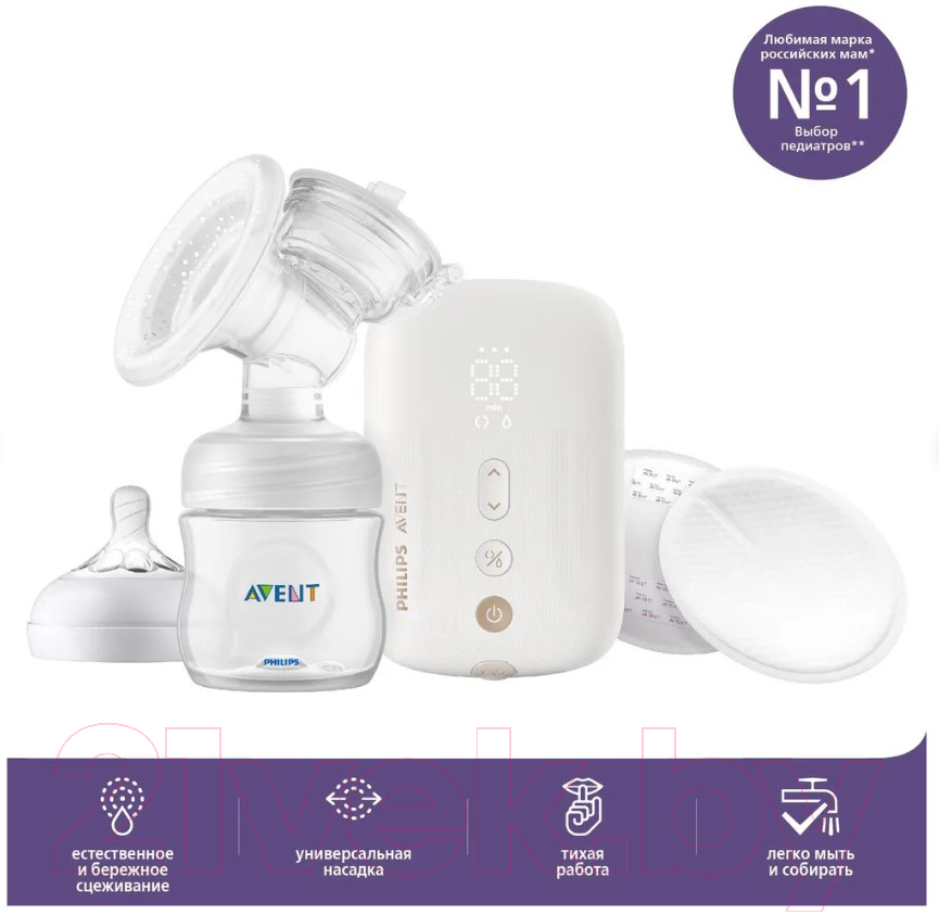 Молокоотсос электрический Philips AVENT Premium Plus Natural Motion / SCF392/11