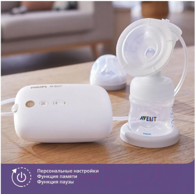 Молокоотсос электрический Philips AVENT Premium Plus Natural Motion / SCF392/11 (белый)